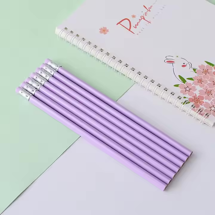 Macaron Color HB Triangle Pencil 10 Pcs - Smooth Rod for Orthotic Writing and Beginners