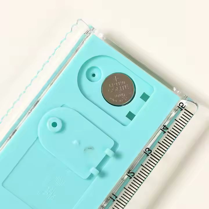 New 2-in-1 Creative Ruler & Calculator - 15cm Mini Cartoon Stationery Gift for School