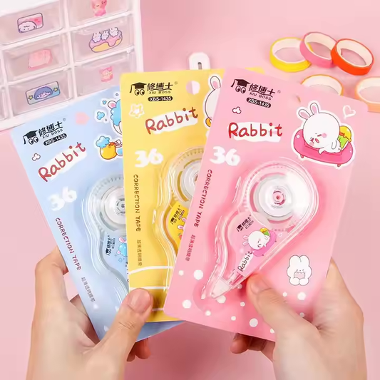 Cartoon Large-Capacity Correction Tape - Cute Stationery for Students