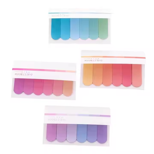 Creative Gradient Sticky Notes - Colorful Memo Pads for Students