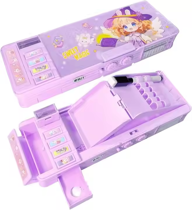 Large-Capacity Multifunctional Stationery Box - Creative Storage for Learning Supplies