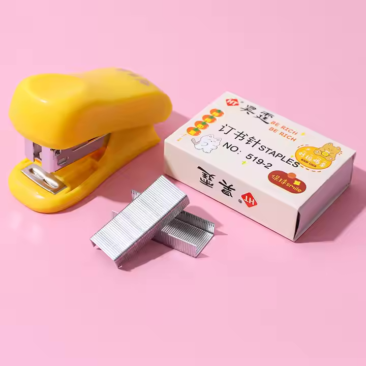 Mini Portable Stapler Set - Cute and Compact for Students and Office Use