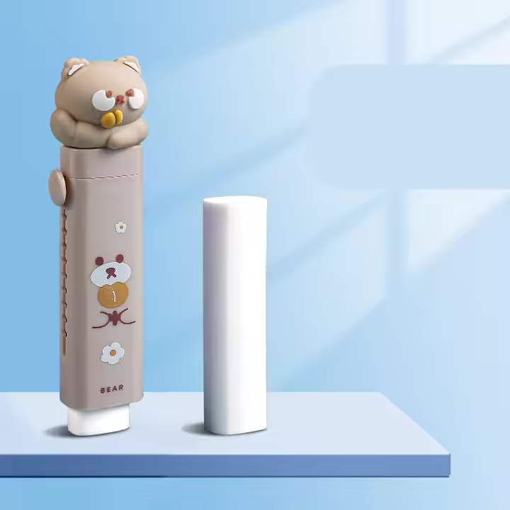 Cute Eraser Set - Custom Kids Stationery with 2 Replacement Cores