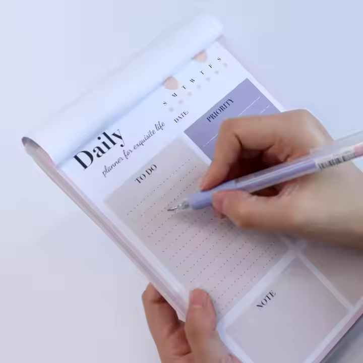 Morandi Series Day/Week Planner - Scratch Pad & Desktop Schedule Notebook for Office Use
