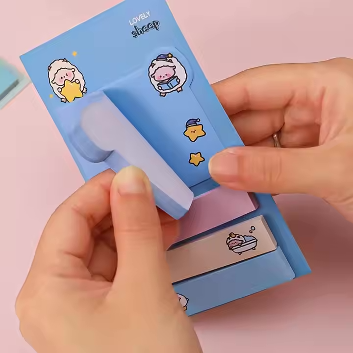 Cartoon Sticky Notes - Office & Student Classified Memo Index Stickers