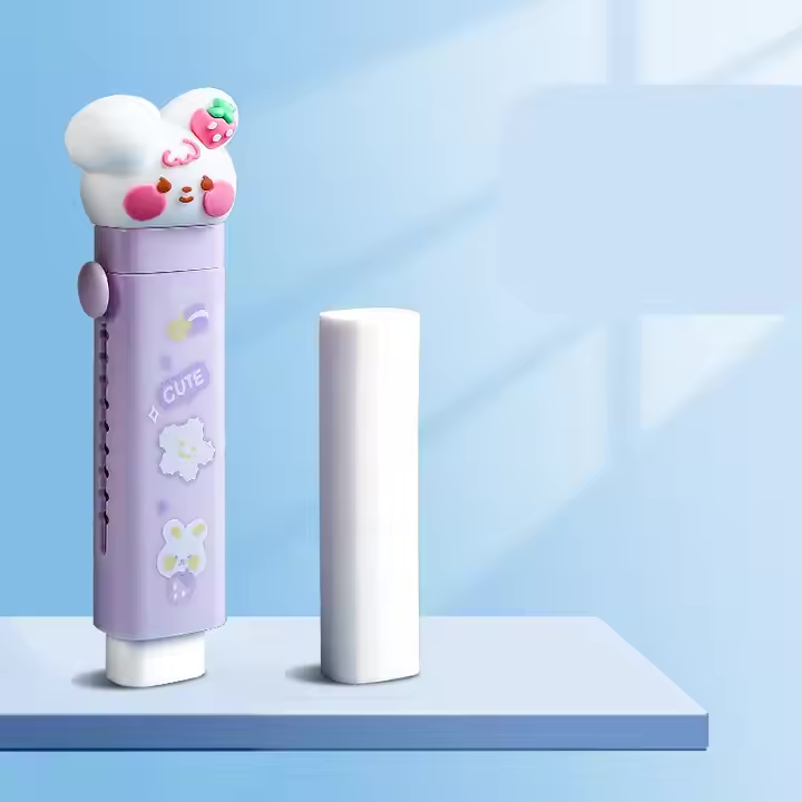 Cute Eraser Set - Custom Kids Stationery with 2 Replacement Cores