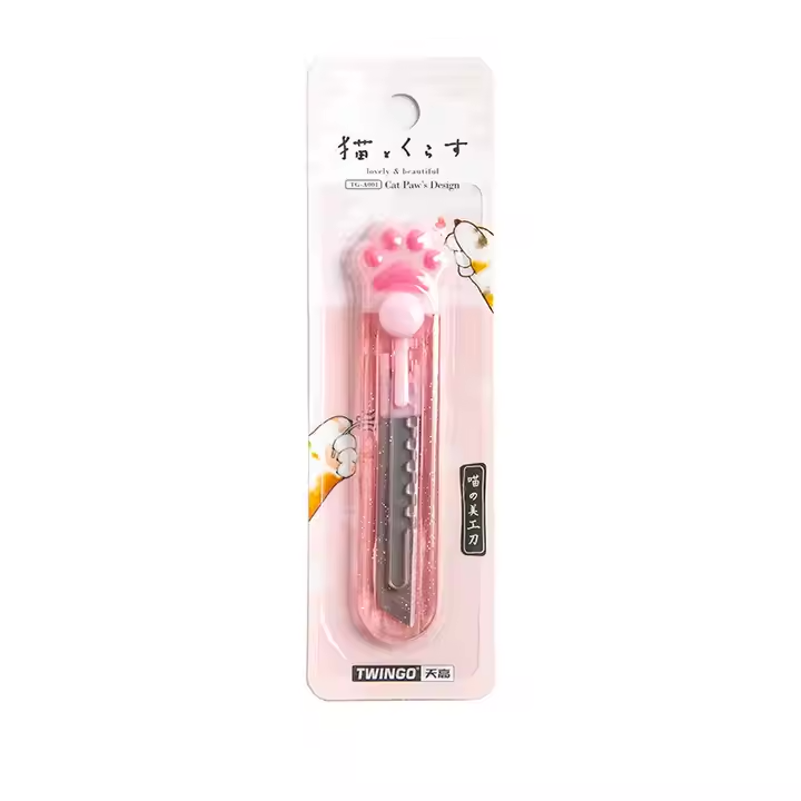 Cute Cat Claw Mini Art Knife - Cartoon Paper Cutter & Portable Box Opener