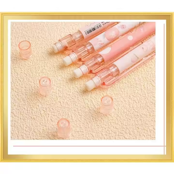Creative Peach-Themed Erasable Automatic Pencil - Perfect for Students
