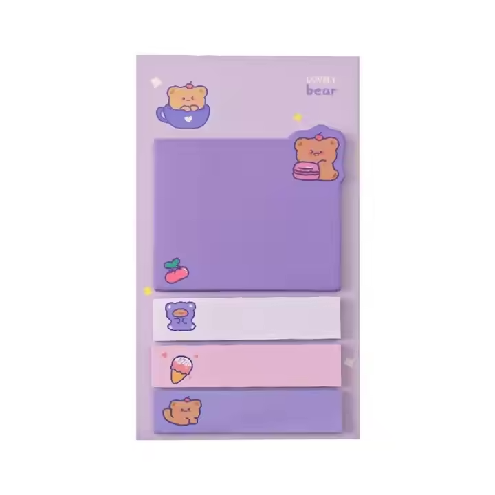 Cartoon Sticky Notes - Office & Student Classified Memo Index Stickers