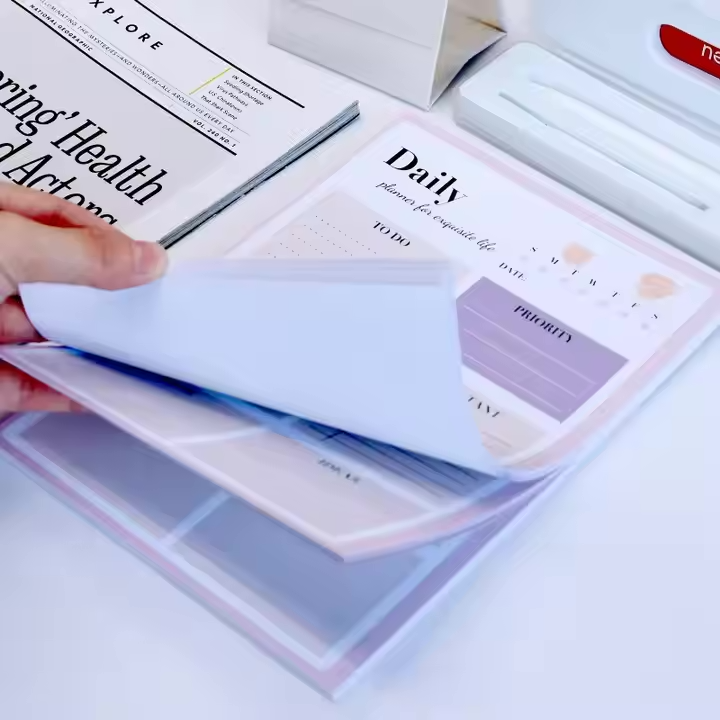 Morandi Series Day/Week Planner - Scratch Pad & Desktop Schedule Notebook for Office Use