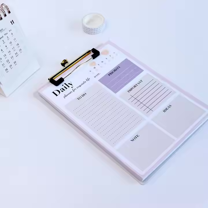 Morandi Series Day/Week Planner - Scratch Pad & Desktop Schedule Notebook for Office Use