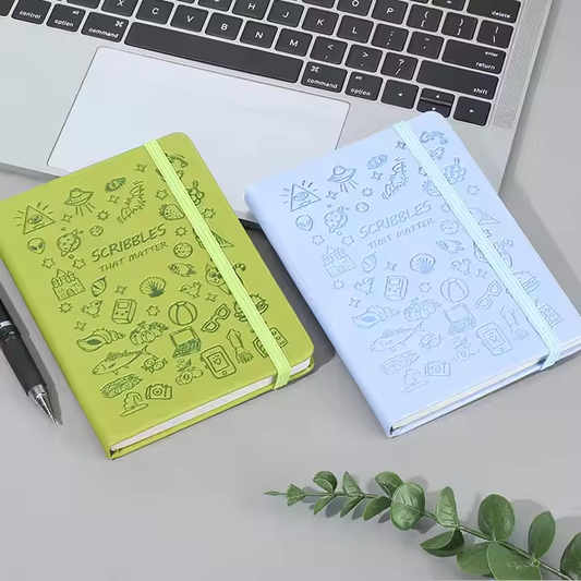 A6 Cute Cartoon Strap Notebook - Graffiti Diary & Notepad for Students