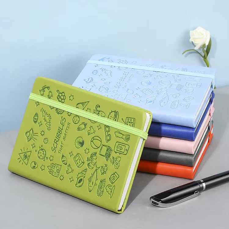 A6 Cute Cartoon Strap Notebook - Graffiti Diary & Notepad for Students